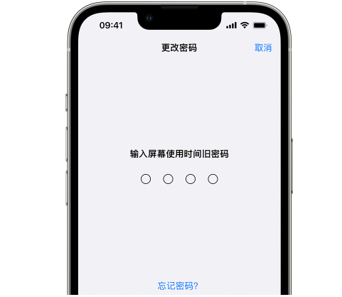 武义iPhone屏幕维修分享iPhone屏幕使用时间密码忘记了怎么办 