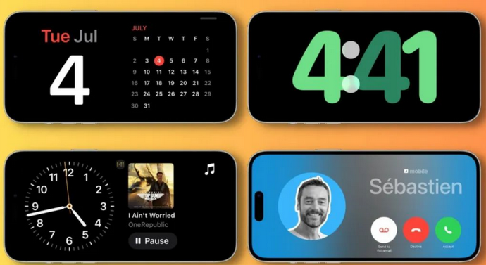 武义苹果手机维修分享iOS17横屏充电待机显示有什么好处 