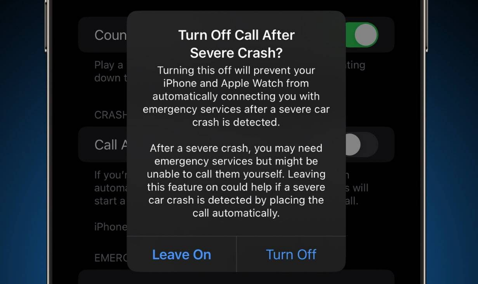 武义苹果14维修分享 iPhone 14 和 Apple Watch 上关闭崩溃检测 