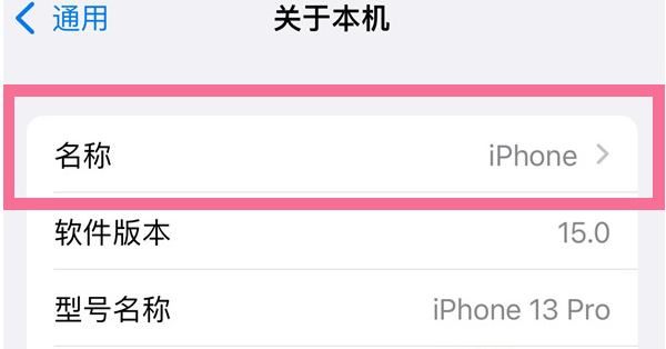 武义苹果13维修分享iPhone 13热点名字设置教程 